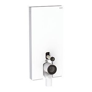 Geberit Monolith Stand-WC-Modul 131203SI5 Glas weiß, Bauhöhe 101 cm