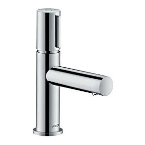 Hansgrohe Axor Uno Waschtischarmatur 45015330 Ausladung 108mm, unverschließbare Ablaufgarnitur, polished black chrome