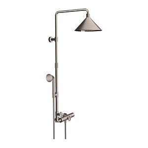 Hansgrohe Axor Showerpipe 26020800 mit Thermostat, Kopfbrause 240 2jet, stainless steel optic