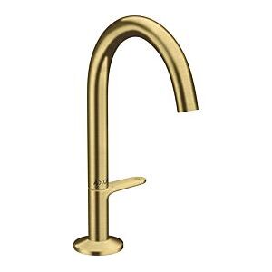 Hansgrohe Axor One Waschtischarmatur 48020950 Ausladung 140mm, mit Push-Open-Ablaufgarnitur, brushed brass