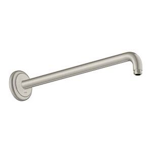 Hansgrohe Brausearm 27348800 389mm, 90Grad Winkel, Wandmontage, stainless steel optic