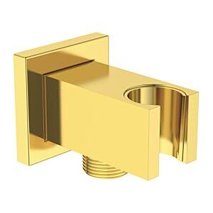 Ideal Standard Atelier Wandanschlussbogen BC771A2 mit Brausehalter, UP G1/2, eckig, Brushed Gold