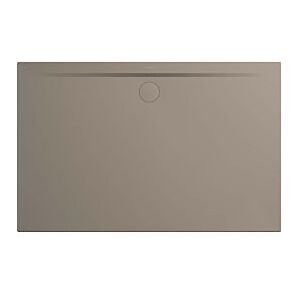 Kaldewei Superplan zero Duschwanne 357047983671 100x130cm, Wannenträger extraflach, Perleffekt, warm grey60