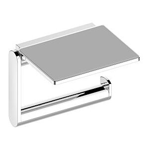 Keuco Plan Toilettenpapierhalter 14973170000 mit Ablage, offene Form, Aluminium silber-eloxiert