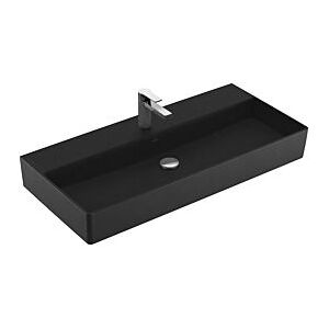 Villeroy und Boch Villeroy & Boch Memento 2.0 Waschtisch 4A221HS5 100 x 47 cm, Ebony C-plus, mit Hahnloch, ohne Überlauf