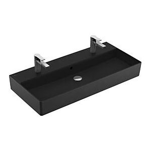 Villeroy und Boch Villeroy & Boch Memento 2.0 Waschtisch 4A22A4S5 100 x 47 cm, Ebony C-plus, mit Hahnloch, mit Überlauf