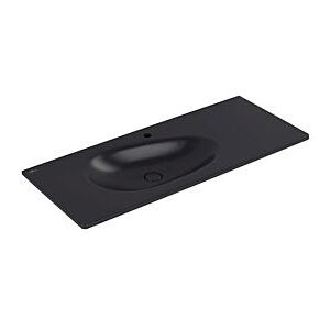 Villeroy und Boch Villeroy & Boch Antao Schrankwaschtisch 1200x500mm re-eckig 4A77L2R7 BP li 1HL. o. ÜL. Pure Black cplus