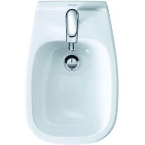 Duravit Wand-Bidet D-Code 545 mm mit ÜL, mit HLB, 1 HL, weiß