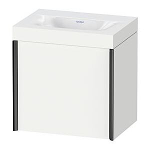 Duravit XViu Waschtisch-Unterschrank XV4630NB218C 45x33,3cm, 1 Tür, links, ohne Hahnloch, schwarz matt, Rahmen C, weiß matt