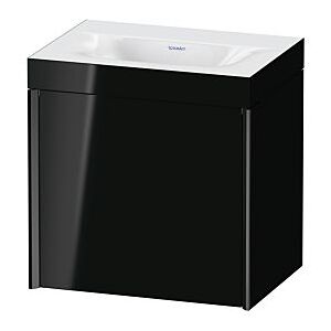 Duravit XViu Waschtisch-Unterschrank XV4630NB240C 45x33,3cm, 1 Tür, links, ohne Hahnloch, schwarz matt, Rahmen C, schwarz hochglanz