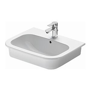 Duravit D-Code Einbauwaschtisch 0337540000 54,5 x 43,5 cm, für Einbau von oben, weiss