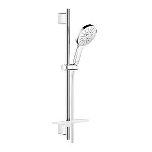 Grohe Rainshower SmartActive 130 Brausegarnitur 26575000 chrom, Brausestange 600mm, 3 Strahlarten, Durchflussbegrenzer 9,5 l/min