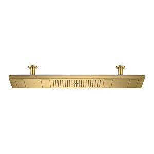 Hansgrohe Axor ShowerHeaven Kopfbrause 10628250 1200x300mm, mit Beleuchtung 3500 K, brushed gold optic