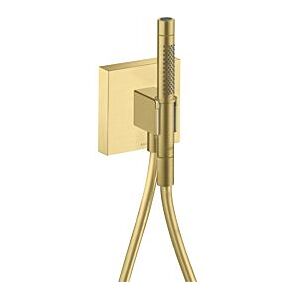 Hansgrohe Axor Starck Organic Portereinheit 12626950 mit Stabhandbrause 2jet, Brauseschlauch, 120x120mm, brushed brass