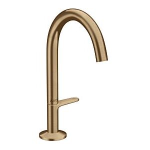 Hansgrohe Axor One Waschtischarmatur 48020140 Ausladung 140mm, mit Push-Open-Ablaufgarnitur, brushed bronze