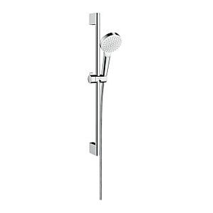 Hansgrohe Crometta 1jet Brauseset 26554400 weiss chrom, green 6 l/min, 65 cm Stange