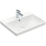 Villeroy & Boch Waschtisch Avento 4158 600x470mm 1 Hahnloch, mit Überlauf, WeißAlpin 41586001