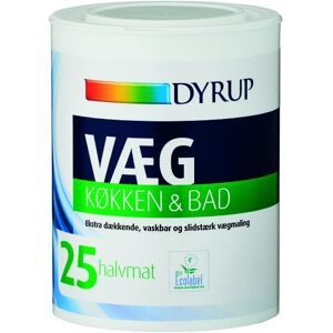 Dyrup Væg 25 - Køkken & Bad Hvid - 0,75lt