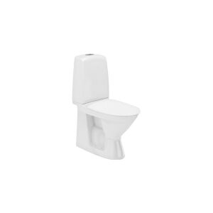 GEBERIT Ifö Spira toilet 6260 limning - hvid med lukket S-lås til limning