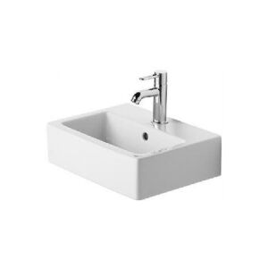 DURAVIT Vero vask 45 cm med hanehul og overløb, wondergliss