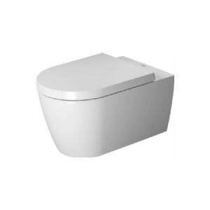 Duravit ME by Starck vægtoilet - 37x57cm med åben skylle-rand, hvid mat satin, WonderGliss