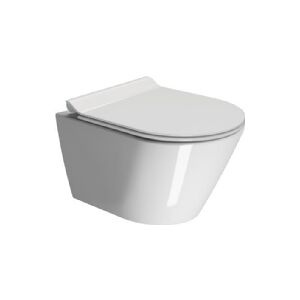 cosani GSI kompakt Kube X vægtoilet uden skyllekant - skjult montering, swirlflush skylleteknik & antibakteriel glasur - boltafstand 180 mm