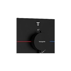 HANSGROHE HG ShowerSelect Comfort E - termostat t indbygn.m afspær t 2 udtag Mat sort