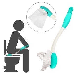 Toilet-selvtørring Hjælpemidler, der er nemme at bruge Undgå at bøje sig over lang rækkevidde Viskervævsgreb Hjælpepapirholder til ældre eller gravide