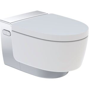 Geberit Aquaclean Mera Classic Douchetoilet, Uden Skyllekant, Krom/hvid