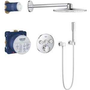 Grohe Rainshower Smartactive 150 Håndbruser, Krom/hvid