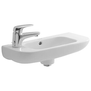 Duravit D-Code Håndvask, 50x22 Cm, Venstre, Hvid