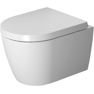 Duravit Me By Starck Compact Væghængt Toilet, Uden Skyllekant, Rengøringsvenlig, Mat Hvid