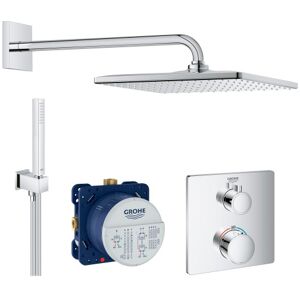 Grohe Grohtherm Cube 260 Brusesæt, Krom