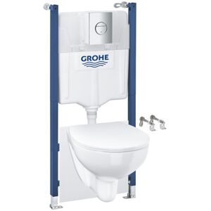 Grohe Solido Bau Sail Toiletpakke, Hvid/krom