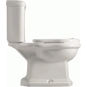 Lavabo Retro Monoblocco Toilet, Hvid