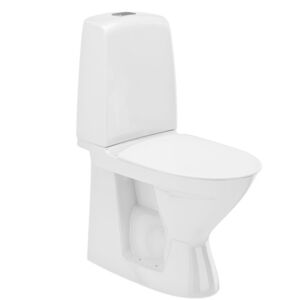 Geberit Ifö Spira Toilet, Uden Skyllekant, Rengøringsvenlig, Inkl. Toiletsæde, Hvid