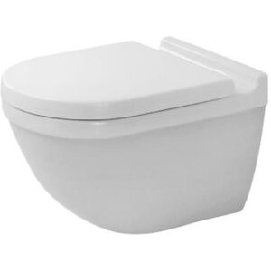 Duravit Starck 3 Compact Væghængt Toilet, Skjult Montering, Hvid