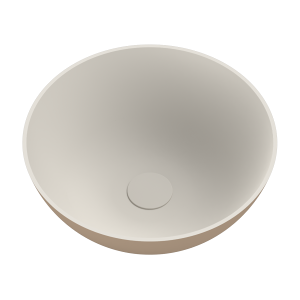 Ideavit Solidthin-39 Håndvask, Ø39 Cm, Mat Beige/hvid