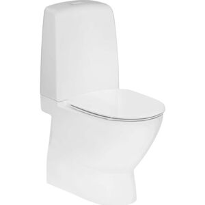 Ifö Spira Art Toilet, Uden Skyllekant, Rengøringsvenlig, Hvid