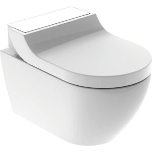 Geberit Aquaclean Tuma Comfort Douchetoilet, Uden Skyllekant, Rengøringsvenlig, Hvidt Glas/hvid