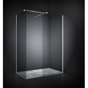 Dansani Match Walk In Bruseløsning, 67 Cm, Klart Glas, Satin Profil