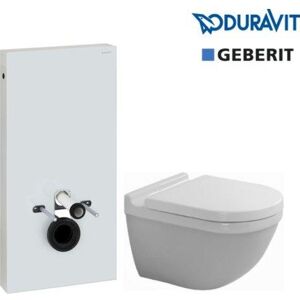 Duravit Starck 3 Væghængt Toiletpakke, Hvid