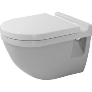 Duravit Starck 3 Compact Væghængt Toilet, Skjult Montering, Hvid