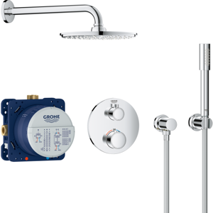 Grohe Grohtherm Rainshower Cosmopolitan 210 Brusesæt, Krom