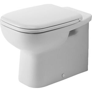 Duravit D-Code Back-To-Wall Toilet, Antibakteriel, Hvid