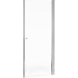 Gustavsberg Square Brusedør, Niche, 79,6 Cm, Klart Glas, Krom Profil