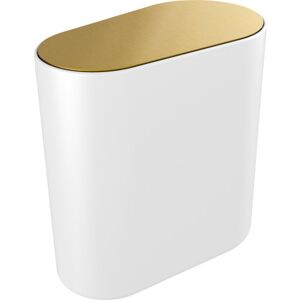 Pressalit Style Toiletspand, 5,1 Liter, Hvid/børstet Messing