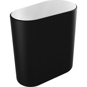 Pressalit Style Toiletspand, 5,1 Liter, Sort/børstet Rustfrit Stål