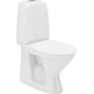 Geberit Ifö Spira Toilet, Uden Skyllekant, Rengøringsvenlig, Inkl. Toiletsæde, Hvid