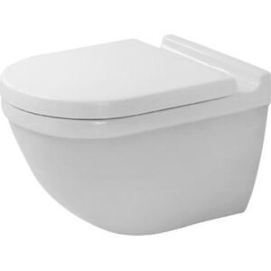 Duravit Starck 3 Compact Væghængt Toilet, Skjult Montering, Hvid